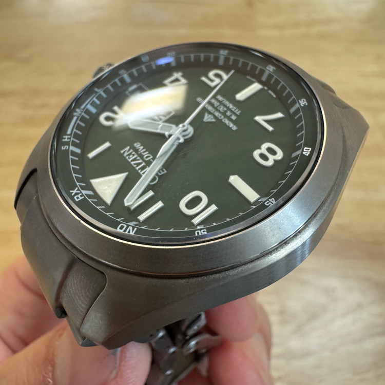 시티즌 풀 티타늄 필드워치 [PMD56] 국민칠판 쿼츠 (A+급)--4