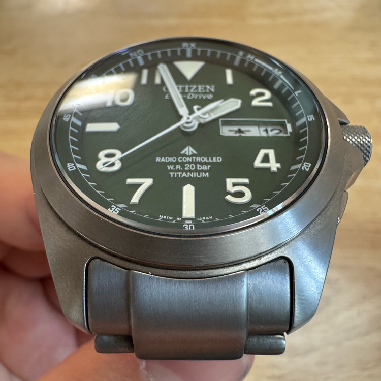 시티즌 풀 티타늄 필드워치 [PMD56] 국민칠판 쿼츠 (A+급)--5