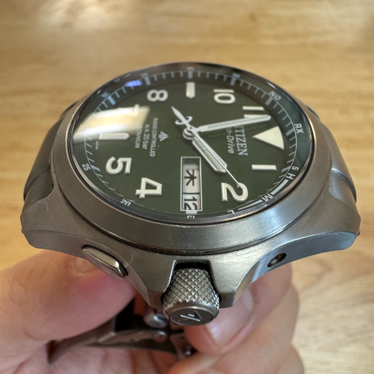 시티즌 풀 티타늄 필드워치 [PMD56] 국민칠판 쿼츠 (A+급)--8