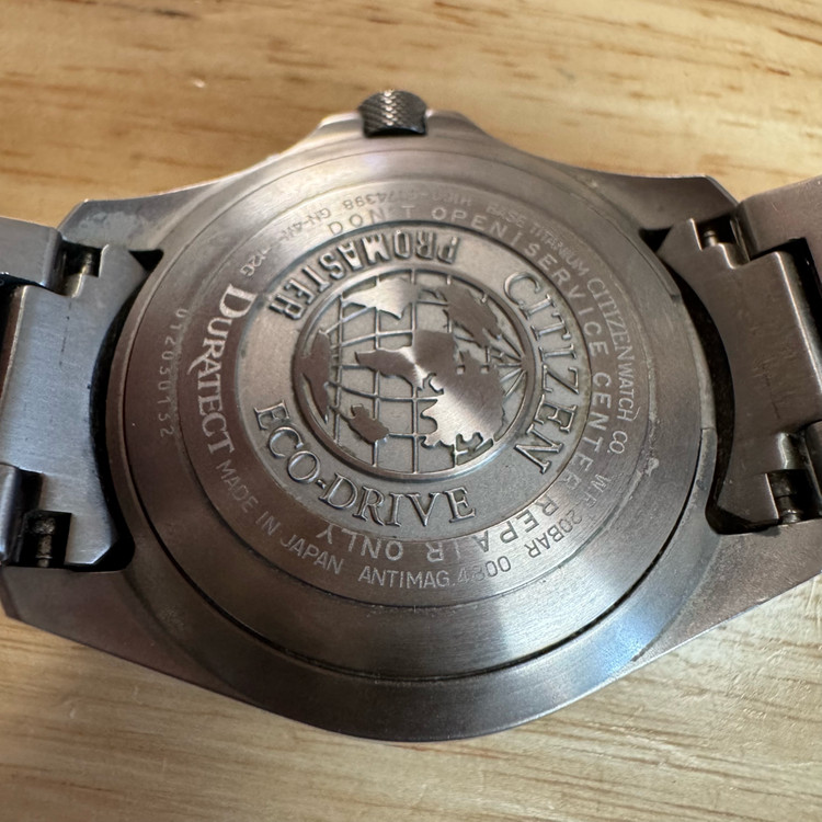 시티즌 풀 티타늄 필드워치 [PMD56] 국민칠판 쿼츠 (A+급)--9