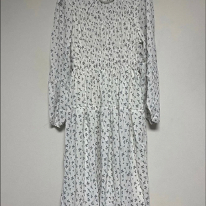 화이트 플로럴 쉬폰 원피스 새상품 프리사이즈