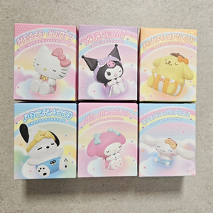 산리오잠자는쿠션피규어 키티 쿠로미 폼폼푸린 마이멜로디 시나모롤 이미지