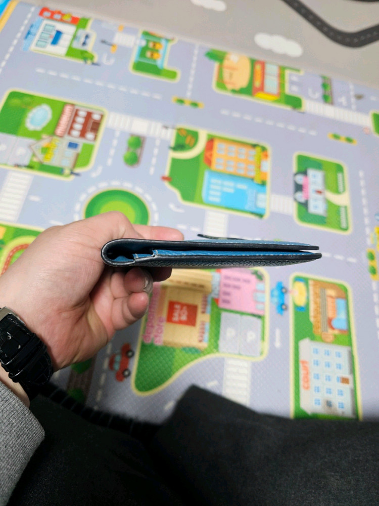 에르메스 도곤 블루지갑 여성용--6