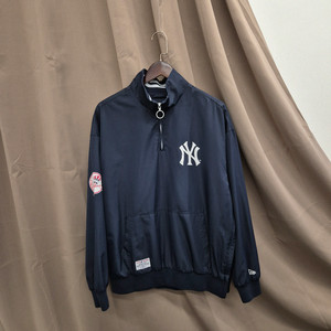 뉴에라 MLB 오클랜드 어슬레틱스 하프 집업