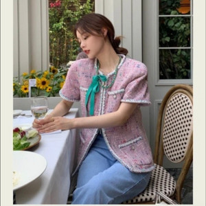 서쿠키 보비니 트위드 자켓 S사이즈 새상품 192000원 구매->12만원 판매