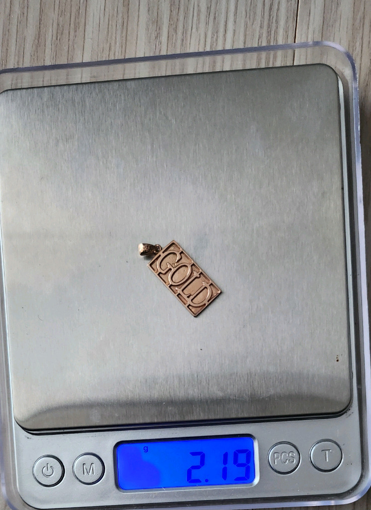 14k 로즈골드 목걸이 팬던트만--5