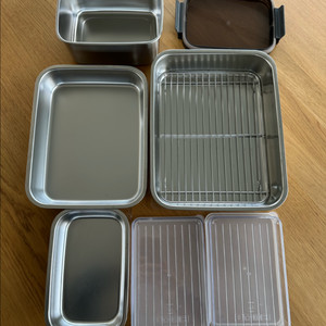 자주 JAJU 스텐 밧드 채반 소중대 세트 +밀폐용기 +이케아 스테인리스 볼