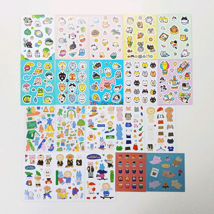 다꾸 무중복 스티커 떡메 마테 100종씩 세트 일괄 처분 정리_0160 이미지