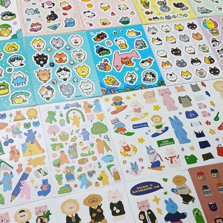 다꾸 무중복 스티커 떡메 마테 100종씩 세트 일괄 처분 정리_0160 이미지