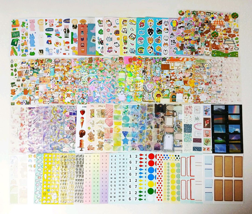 다꾸 무중복 스티커 떡메 마테 100종씩 세트 일괄 처분 정리_0160 이미지