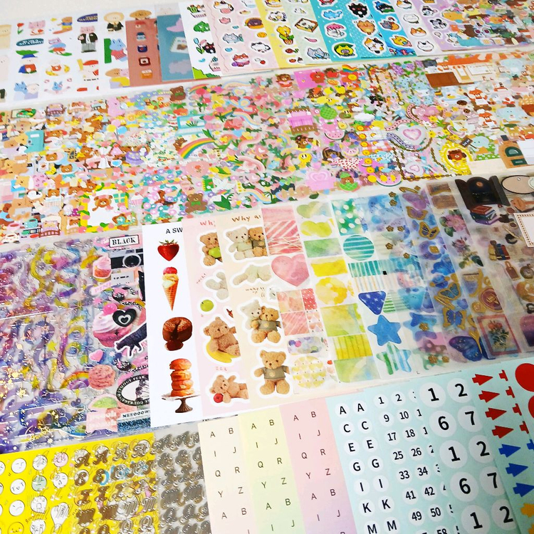 다꾸 무중복 스티커 떡메 마테 100종씩 세트 일괄 처분 정리_0160 이미지