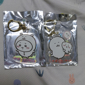 나가노마켓 농담곰 치이카와 콜라보 홀로그램 키링 키홀더 이미지