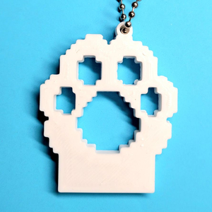 고양이 발바닥 8비트 키링 키체인