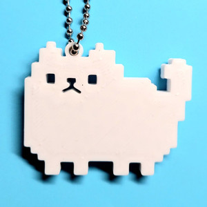 고양이 8비트 키링 키체인