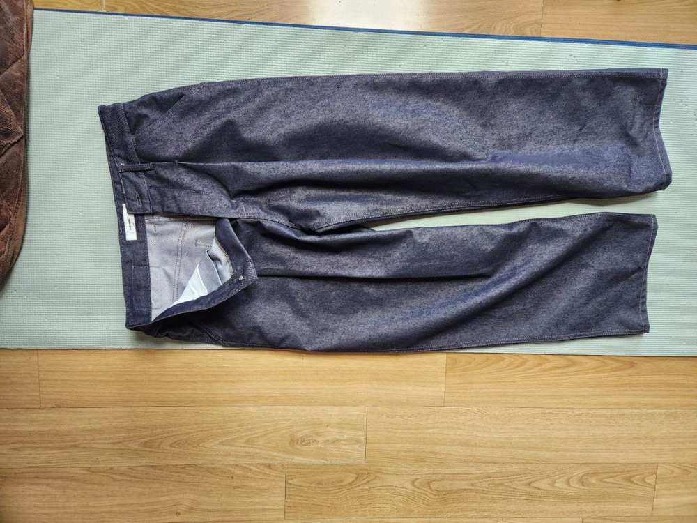 제로(XERO)브랜드 데님팬츠 (클린 딥 원 턱 데님 팬츠 [인디고] size L홀리선/자라/인더로우/카키스 이미지