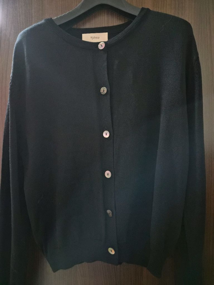 피프틴엠 블랙 가디건 스몰 이미지