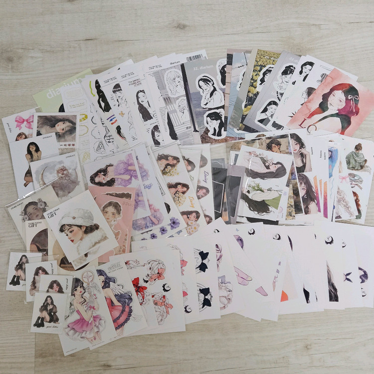 다꾸 스티커 마테 배경지 일괄판매--3