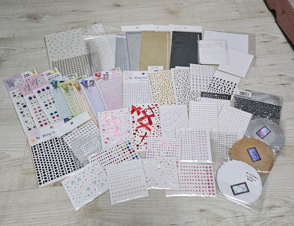 다꾸 스티커 마테 배경지 일괄판매--4