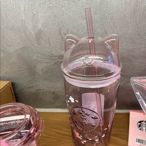 스타벅스 블루밍 캣 글라스 콜드컵 500ml 판매합니다