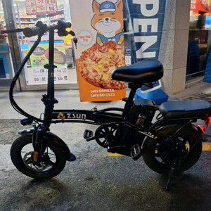 전기자전거 ZSUN 14인치 접이식 배터리20A A급 급처로 팜 이미지