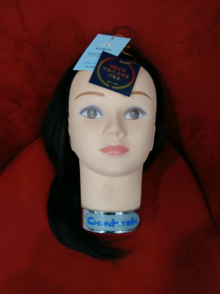 (3월특가) 미용사 헤어 시험용 천혜인통가발 프로아가발--0