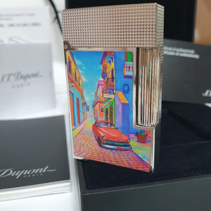 [새상품,한정판,풀세트] 듀퐁라이터 라인2 신형 ca16389 하바나 쿠바 시가 컬렉션 팔라듐 백금 쌍불 듀퐁라이타 이미지