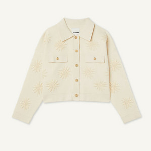 Sandro 산드로 플라워 자수 니트가디건