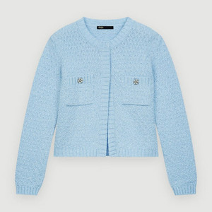 Maje 마쥬 루렉스 가디건 스카이블루