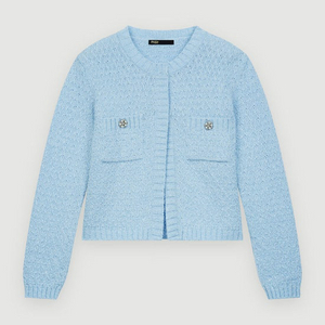 Maje 마쥬 루렉스 가디건 스카이블루