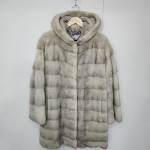 [대동모피] 95 66 여 밍크코트 후드밍크코트