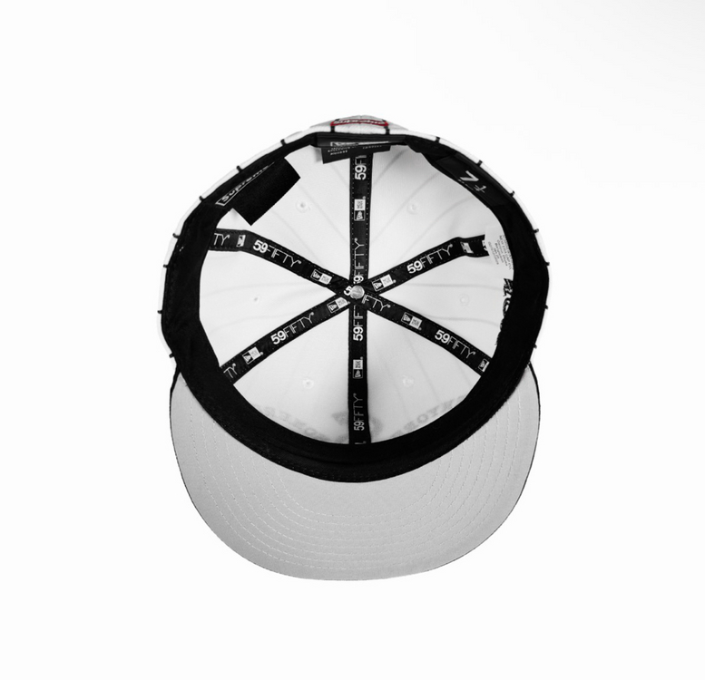 [57.7cm] 슈프림 x 홈런 S로고 뉴에라 스트라이프 스냅백 모자 이미지