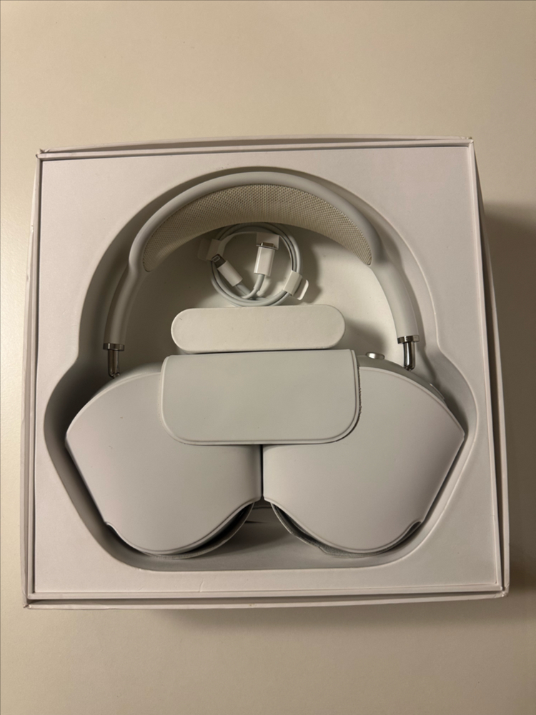 애플 에어팟 맥스 실버 풀박스 / 상태좋음--2