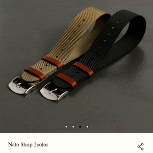 쿠오교토 시계용 나토 스트랩 20mm 두개 팝니다