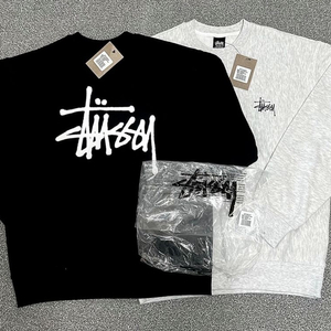 스투시 베이직 맨투맨 블랙/그레이/애쉬헤더 남녀공용