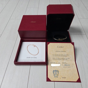 까르띠에 저스트앵끌루SM팔찌 18호(옐로우골드) 이미지