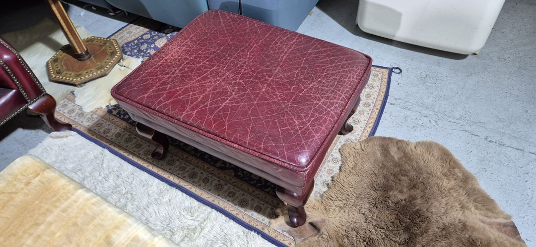 수입 체스터필드 이태리 전체 천연가죽 3+1인 소파+오토만 이미지