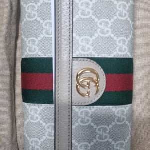 구찌오피디아GG 수프림 캔버스 장지갑