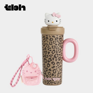 [미개봉 새상품] Sun Kissed Tbh X 레오파드 태닝키티 텀블러