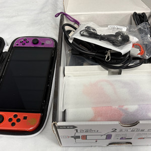 닌텐도 스위치 OLED 스칼렛 바이올렛 에디션