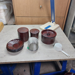 미사용/일제 카마쿠라보리풍 다기 세트