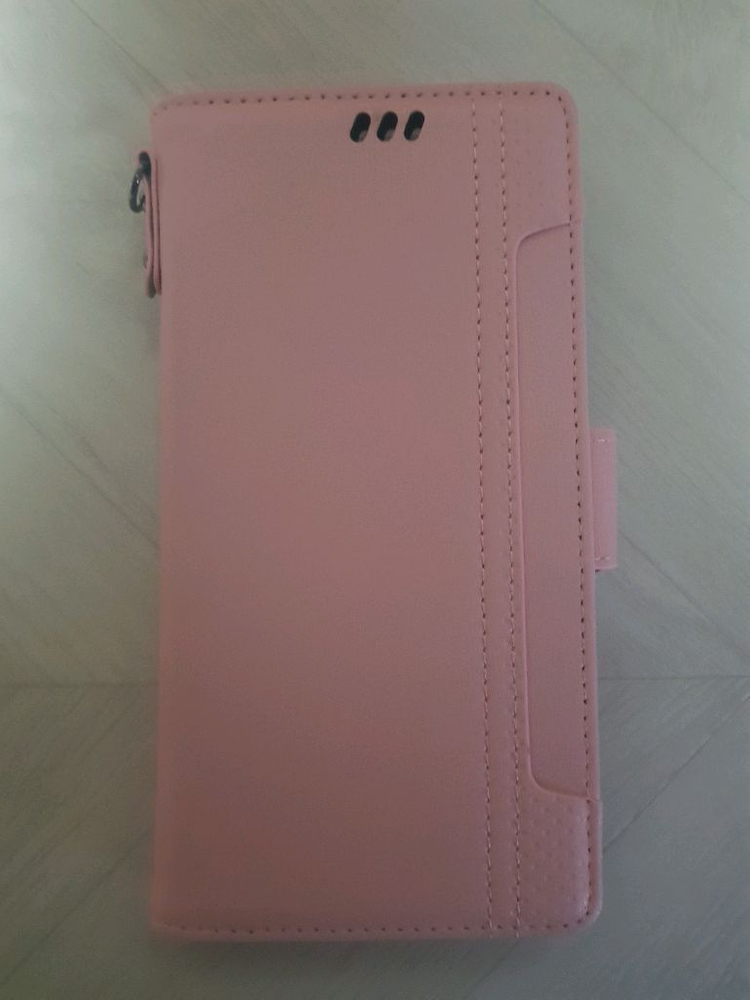 갤럭시 S26 카드수납 지갑 케이스 분실방지 가죽 다이어리 휴대폰 커버 핑크 이미지