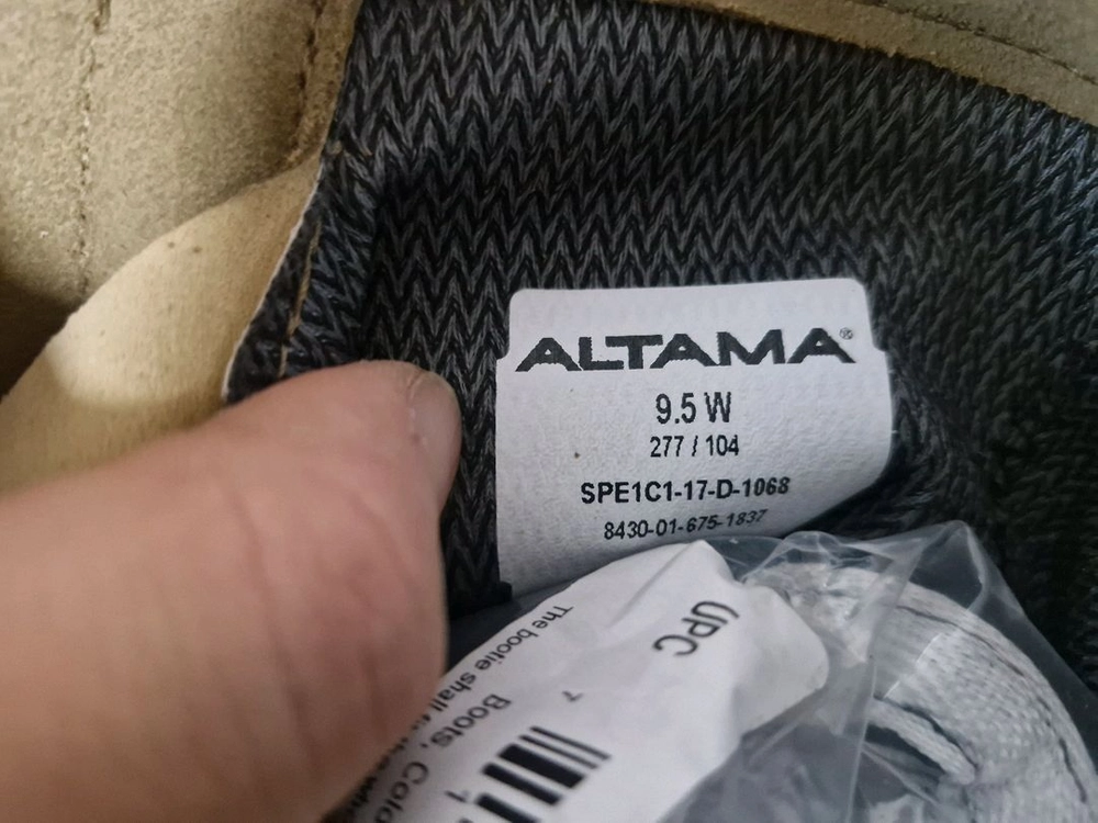 ALTAMA 탄색 신발 콜드웨더 부츠 군화 전투화 (9.5W) 이미지