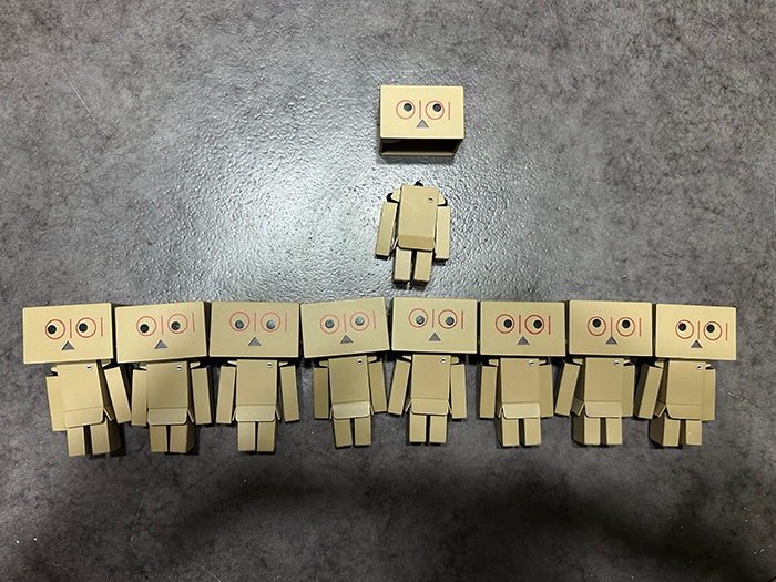 피규어 단보 한정판 마루이 9종 세트 일괄+ 단보 스탬프 danbo danboard 요츠바랑 캐릭터 토이 인형--2