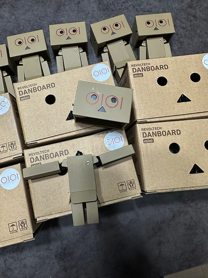 피규어 단보 한정판 마루이 9종 세트 일괄+ 단보 스탬프 danbo danboard 요츠바랑 캐릭터 토이 인형--3