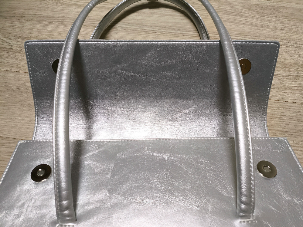 고세 어반 스퀘어 숄더백 실버--4