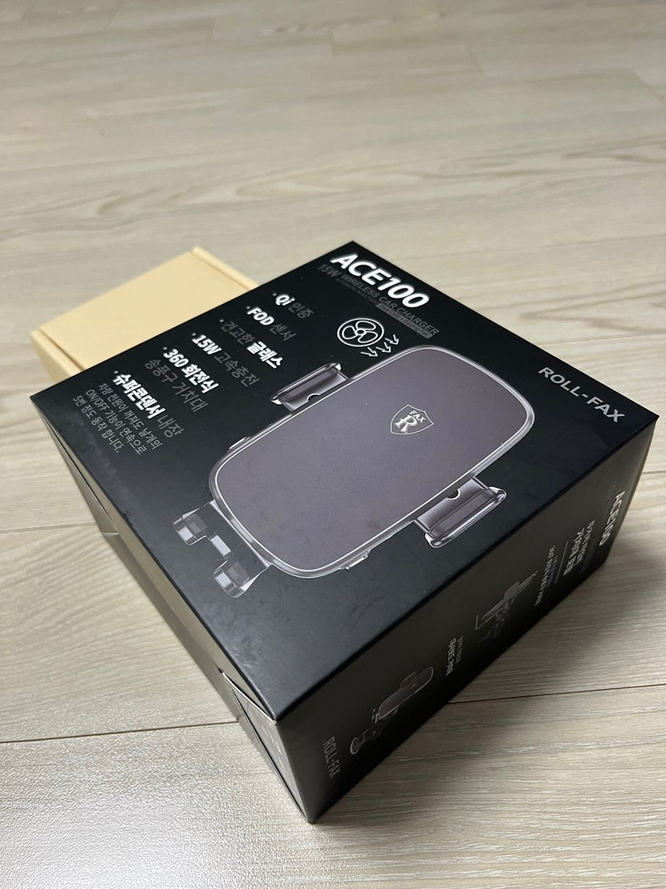 (듀얼코일 고급형) ACE100 스마트폰 차량용 무선충전기 거치대 + 시가잭 이미지