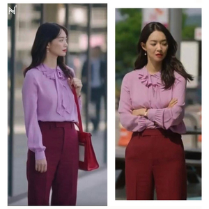 새상품 신민아 블라우스 바지 세트 / M사이즈