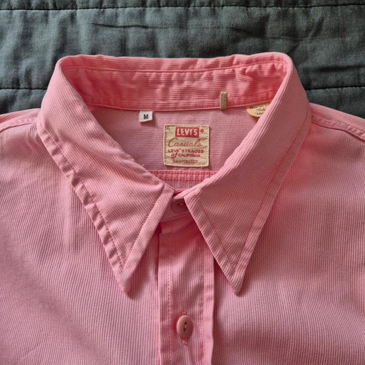 LVC 리바이스빈티지클로딩 핑크셔츠 판매--2
