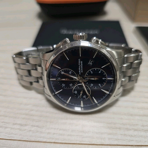 해밀턴 재즈마스터 크로노 신형 청판 오토백화점 성골 풀셑 판매