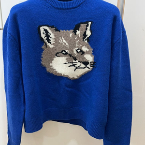 23fw 메종키츠네 블루니트 L(새상품급)